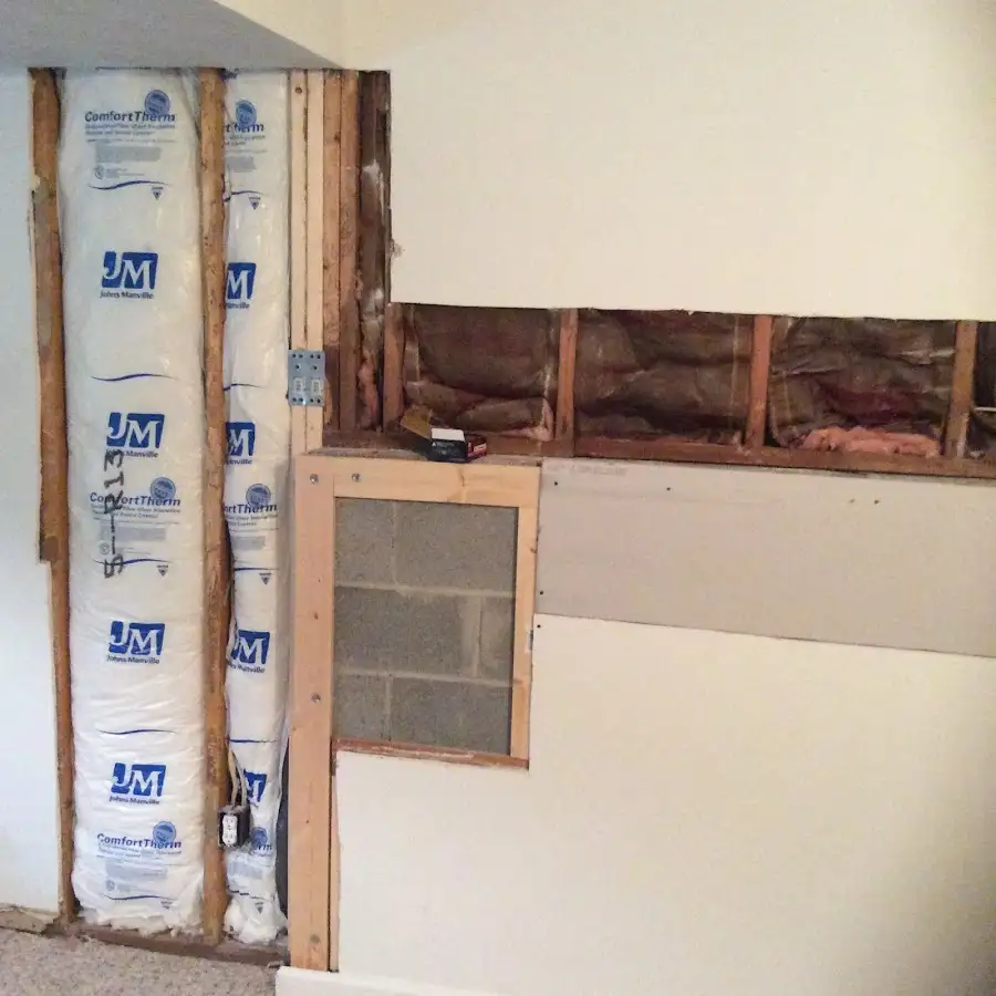 Wall insulation replacement during Contents Cleaning & Restoration in Lexington